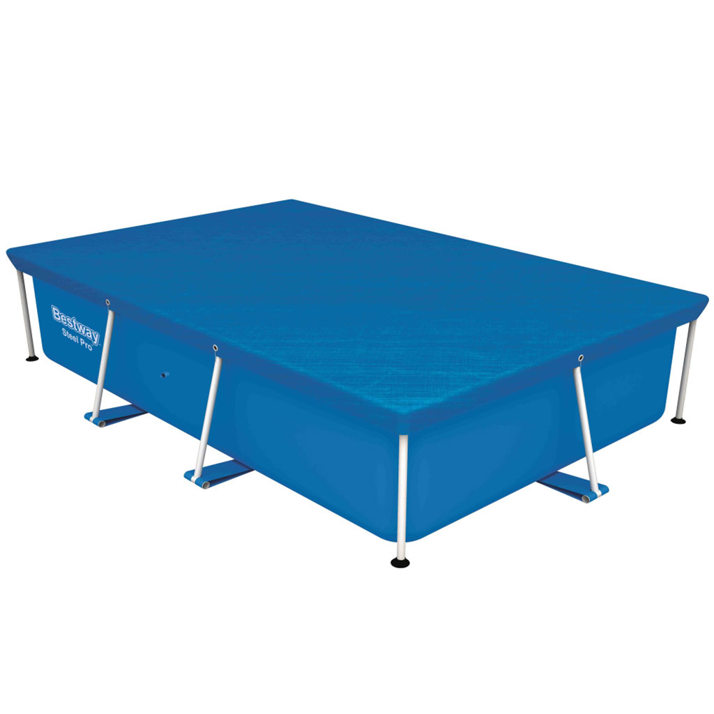 Grand bâche de piscine rectangulaire en polyéthylène 259 x 170 cm Bestway 58105 – غطاء مسبح