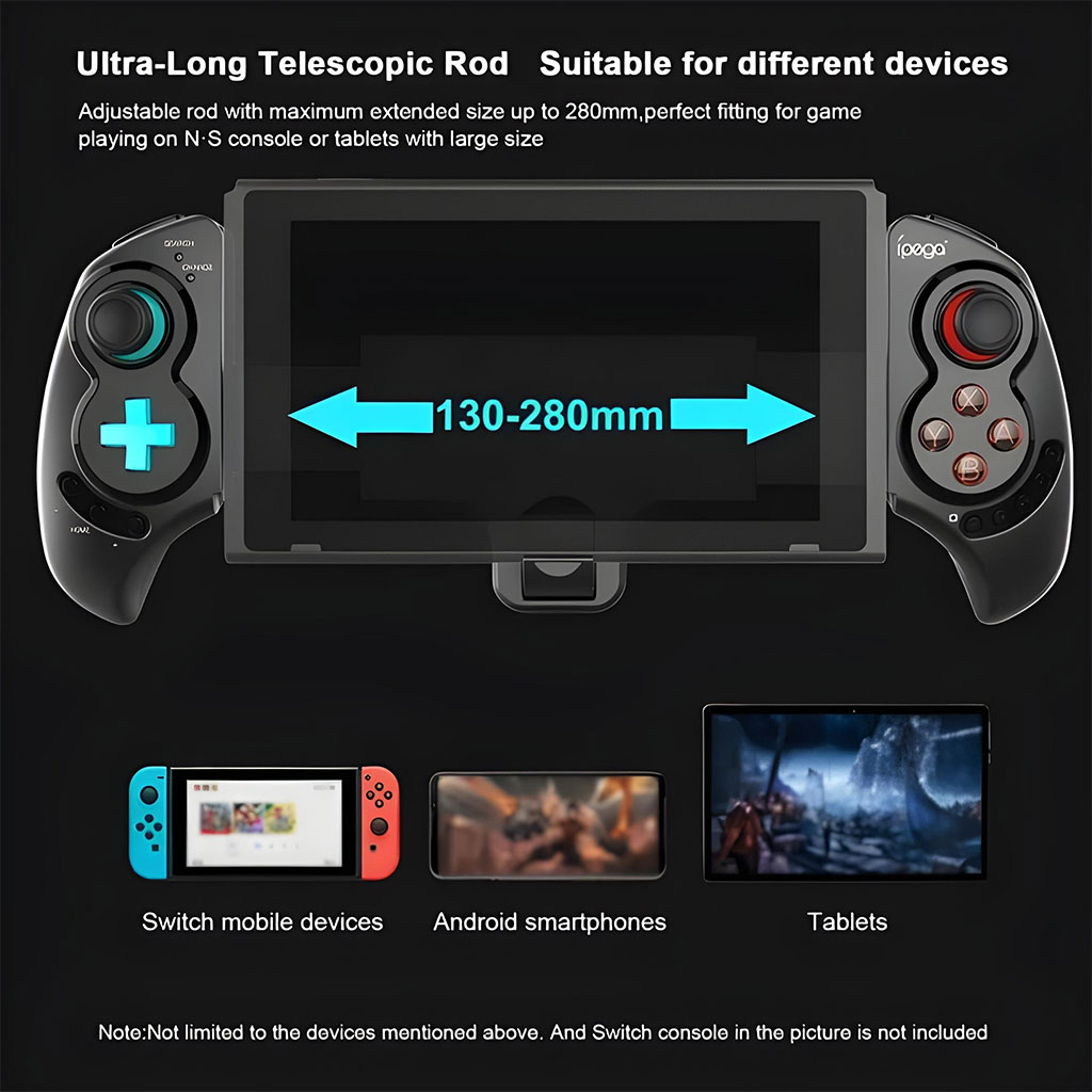 iPega PG-SW029 Manette de Jeu Sans Fil Télescopique avec 6 Gyroscopes – يد تحكم للألعاب