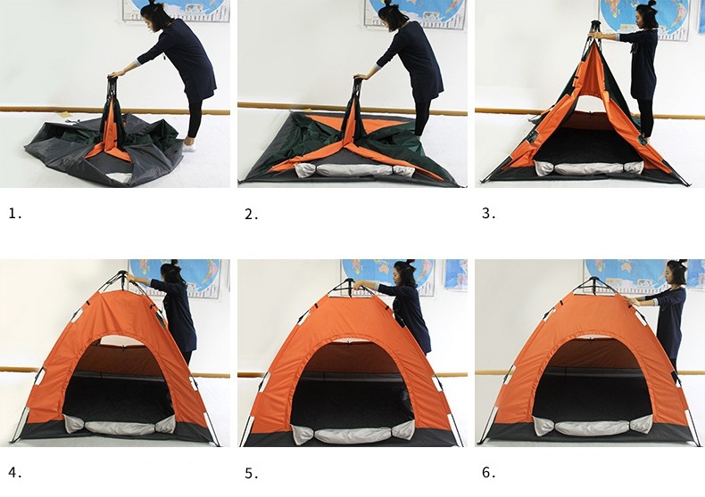 خيمة تخييم أوتوماتيكية 8 أشخاص - Tente De Camping Automatique Pour 8 Personnes