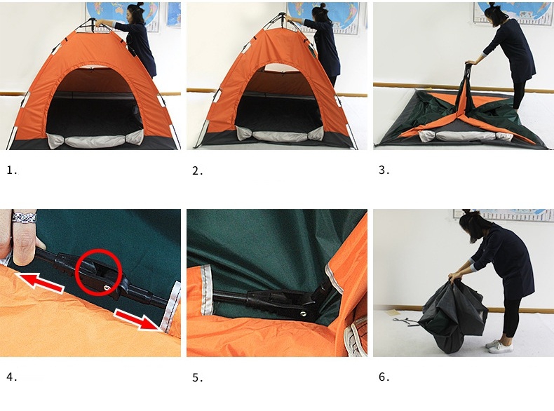 خيمة تخييم أوتوماتيكية 8 أشخاص - Tente De Camping Automatique Pour 8 Personnes