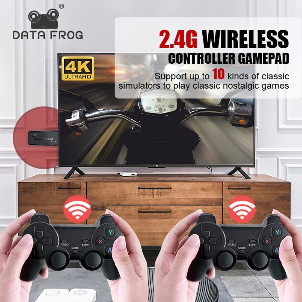 Console de jeu vidéo rétro avec 15000 jeux intégrés +2 manette sans fil 4K HDMI