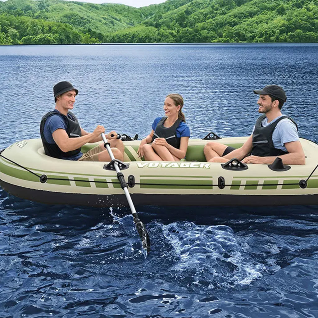 Ensemble de Bateau Gonflable Voyager X3 2,94m x 1,37m Bestway 65164 – قارب قابل للنفخ