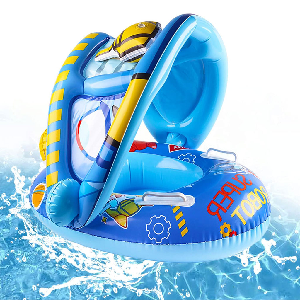Bouée de natation gonflable pour bébé avec toit – عوامة أطفال مع مظلة