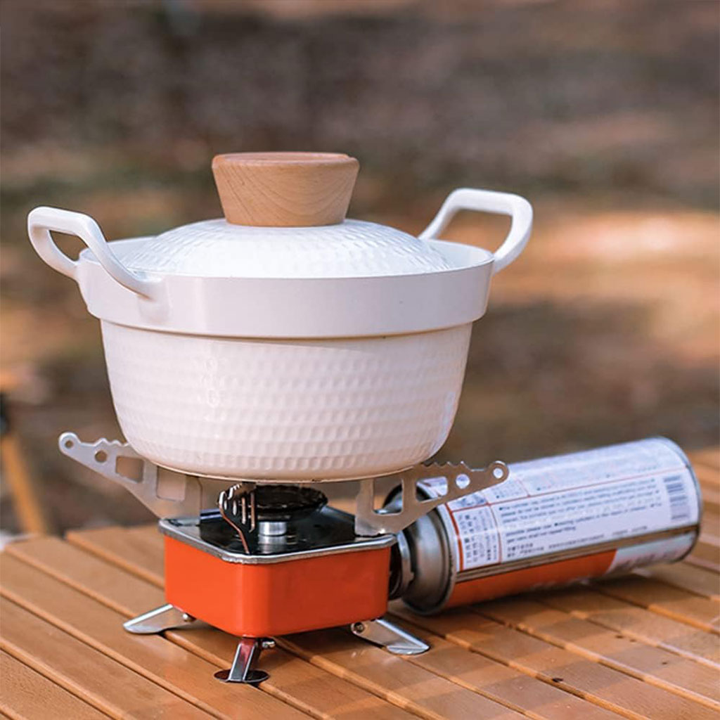 Mini réchaud à gaz pliable en métal pour camping – موقد غاز محمول