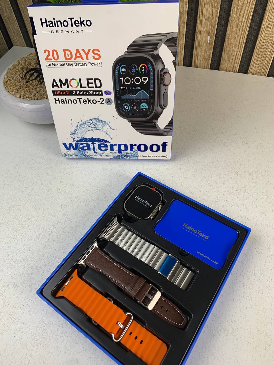 HainoTeko Ultra 2A 49MM – La Montre Intelligente Élégante et Polyvalente - ساعة ذكية أصلية