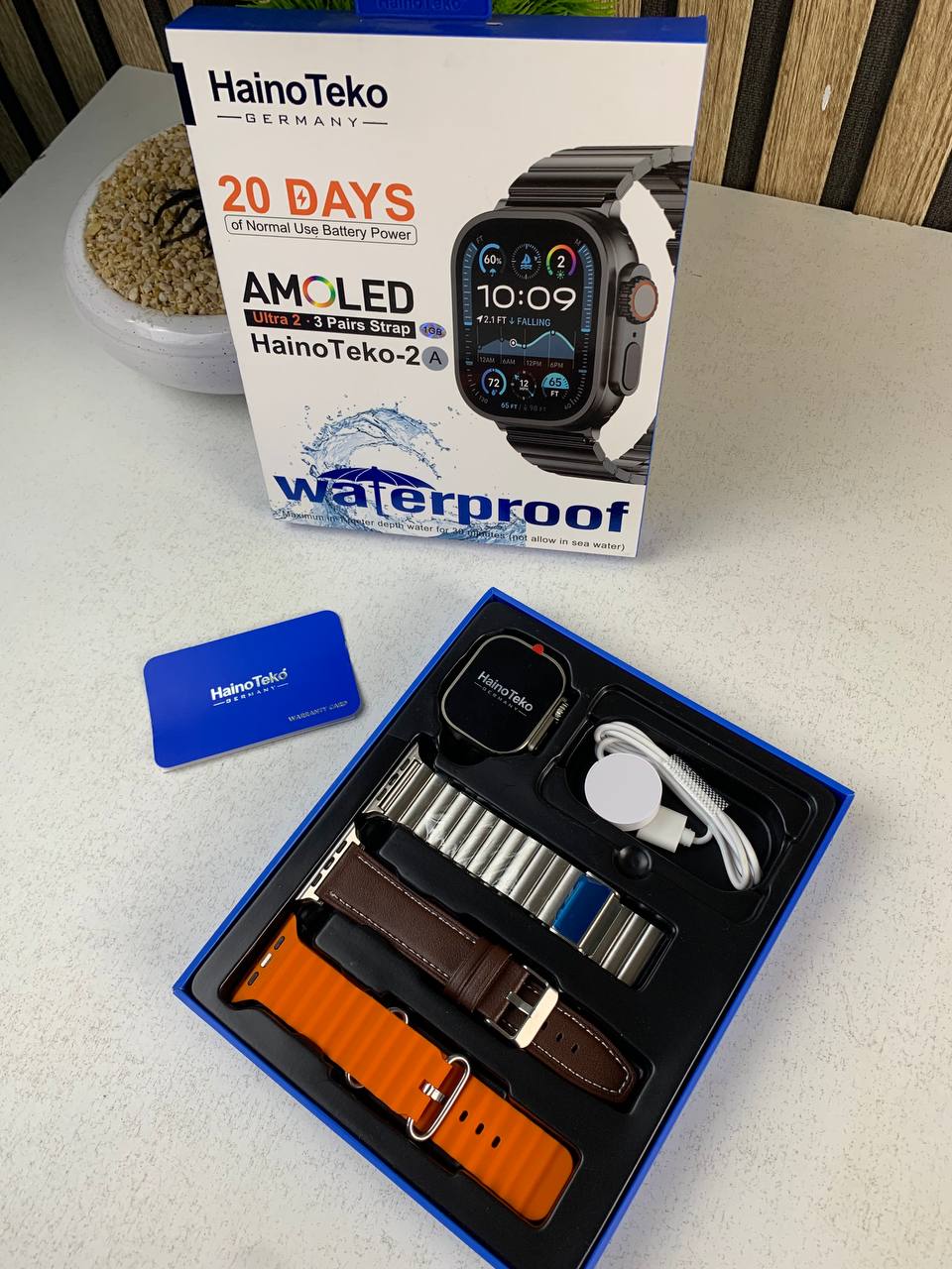 HainoTeko Ultra 2A 49MM – La Montre Intelligente Élégante et Polyvalente - ساعة ذكية أصلية