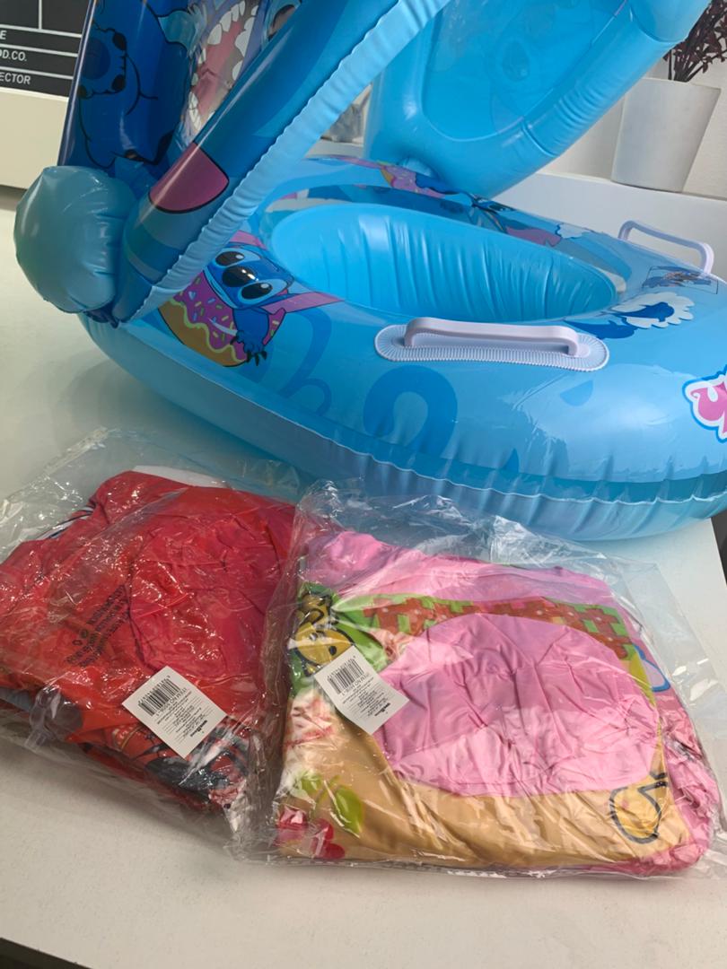 Bouée de natation gonflable pour bébé avec toit – عوامة أطفال مع مظلة