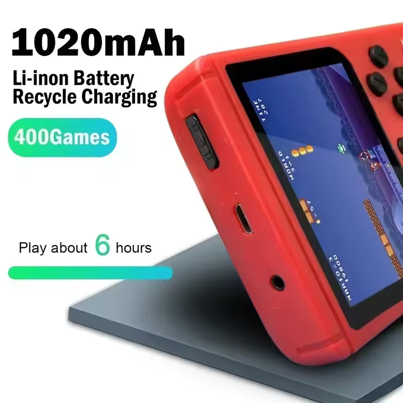 جهاز الألعاب الكلاسيكية مع وحدة تحكم للاعب إضافي Sup Boite De Jeux Classique Sans Fil Supporte 2 Joueurs Avec 400 Jeux Screen Cast