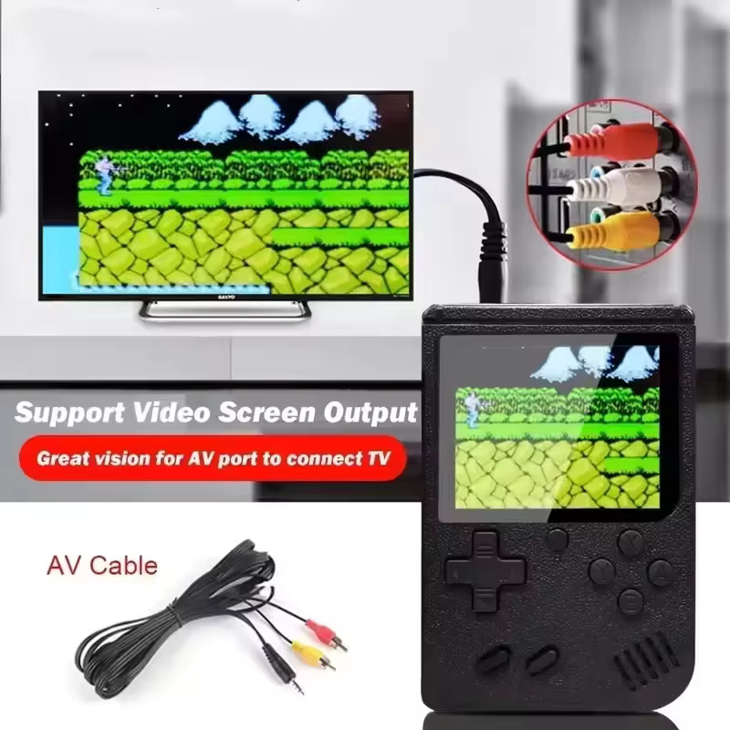 جهاز الألعاب الكلاسيكية مع وحدة تحكم للاعب إضافي Sup Boite De Jeux Classique Sans Fil Supporte 2 Joueurs Avec 400 Jeux Screen Cast