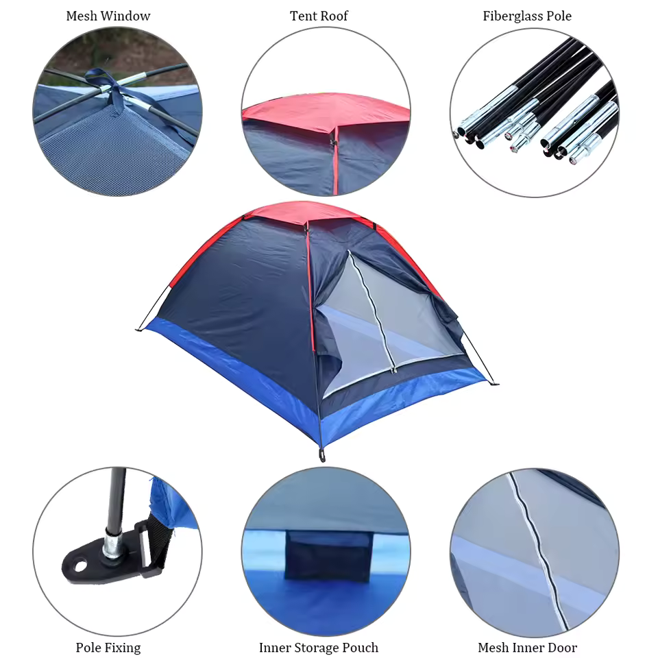 خيمة التخييم 6 أشخاص Tente de Camping 6 places