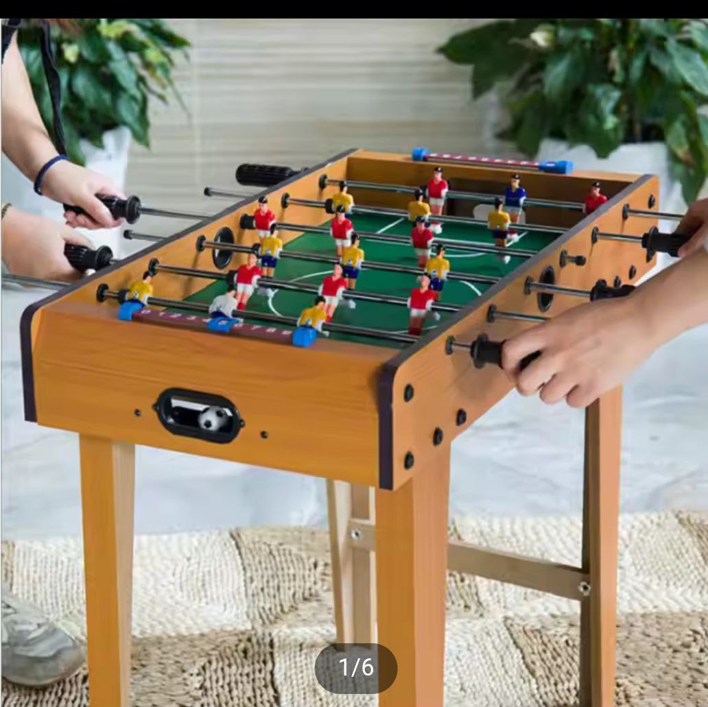 لعبة البابيفوت الخشبية الكلاسيكية للأطفال Baby Foot En Bois Pour Enfants Pour Un Devertissement Avec Enthousiasme Et Plein De Plaisir