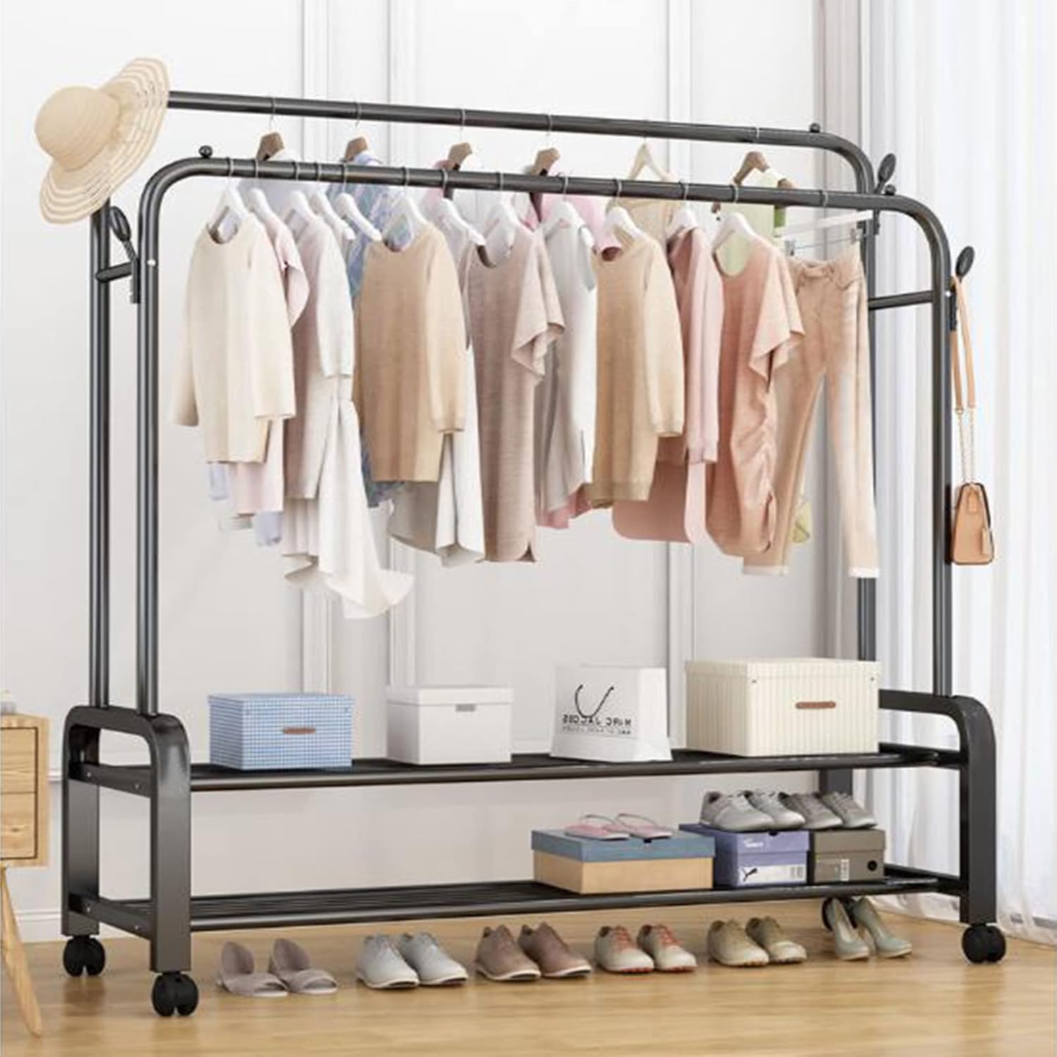 Penderie de vêtements à double